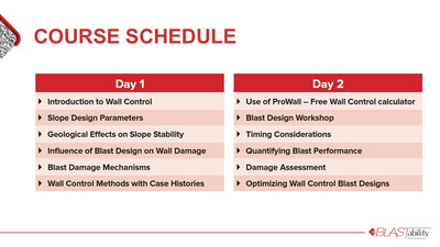Wall Control Blasting: Emerald 19 - 20 March 2026